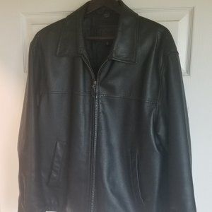 St John's Bay Classic Mens Leather Jacket M